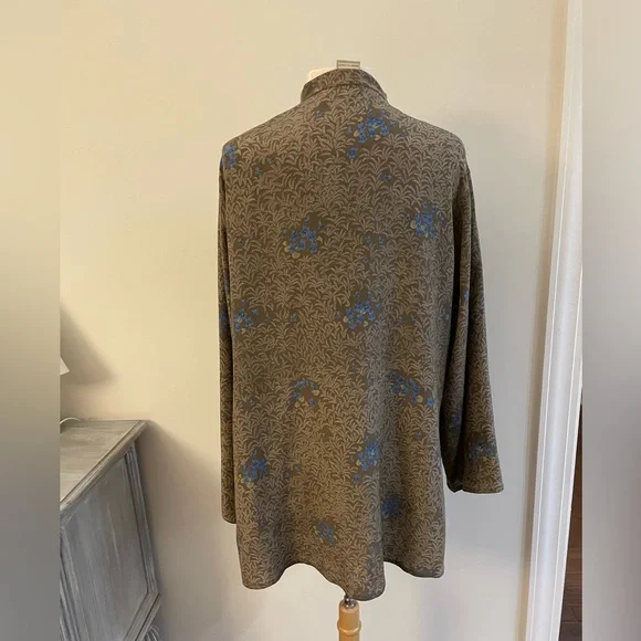 VTG KRIZIA SILK KIMONO TOP BLOUSE SIZE 42